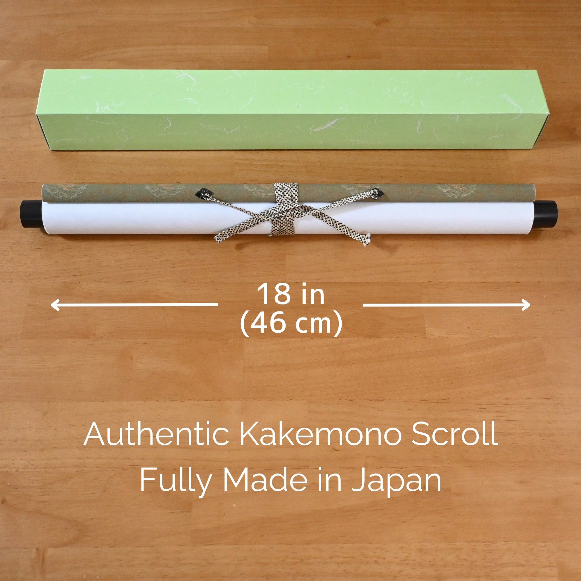 Kakemono mural Dragon japonais – Dragon vert montant